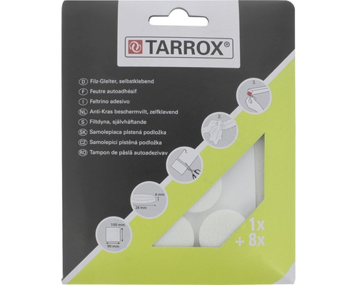 TARROX Filttassar 1x90x100 mm 8xØ28 mm vit 9 st