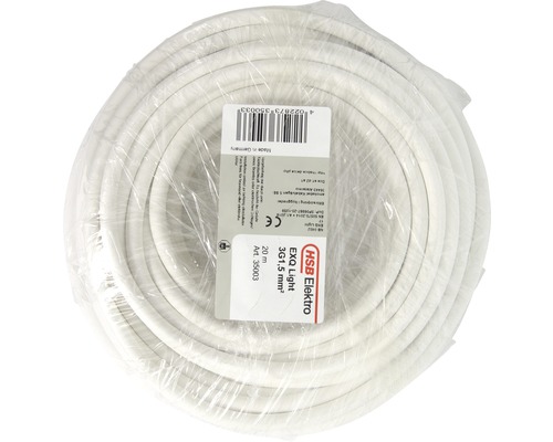 Installationskabel EXQ Light 3G1,5 mm², vit, 20 m Elektrisk kabel rullad i folie, 20 meter