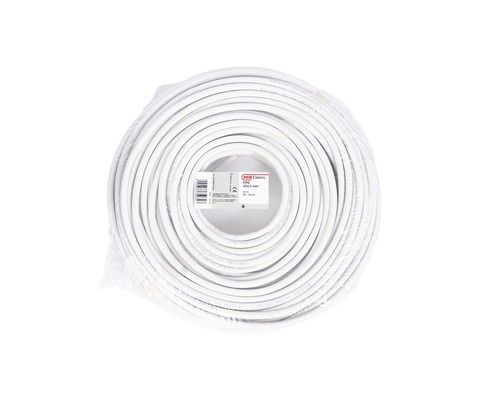 Installationskabel EXQ Light 3G2,5 mm², vit, 50 m Vit elinstallationskabel som ring