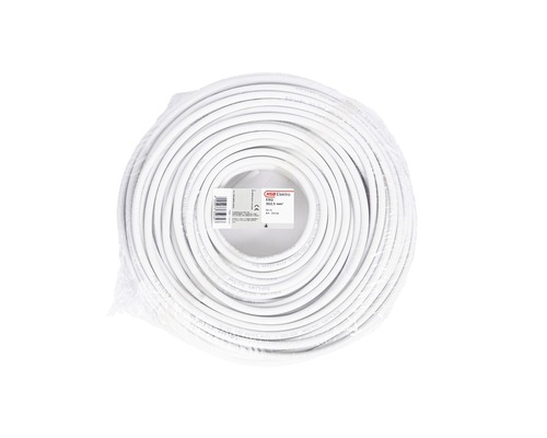 Installationskabel EXQ Light 3G2,5 mm², vit, 50 m