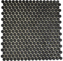 Mosaikplatta med sexkantiga, matta element
