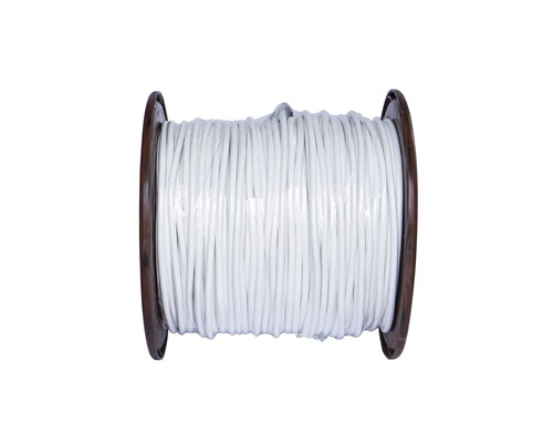 Installationskabel EXLQ, 5G1,5 mm² , vit, metervara Rulle med vit elkabel