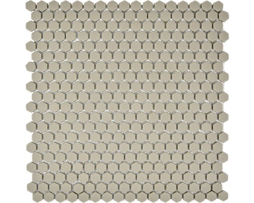 Mosaik glas Hexagon cuba HX13C creme matt 29x29,5 cm