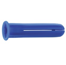 Blå expanderplugg i plast