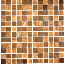 Mosaikplatta med träutseende