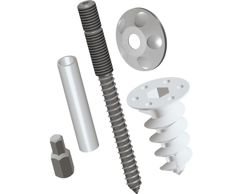 Isoleringspluggsats med skruv, bricka och bits