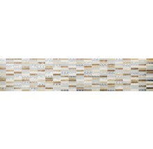 Mosaikplattor av glas och natursten