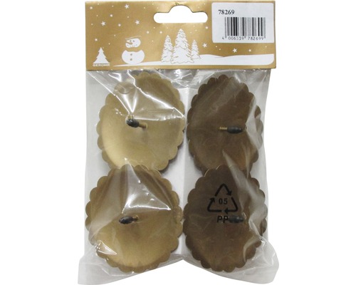 Förpackning med fyra ljusstakar för julgran