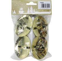 Förpackning med fyra gyllene julgransljusstakar