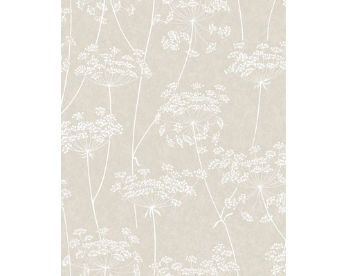 Tapet SUPERFRESCO EASY innocence blomma grå brun 33-301 Tapet med dillblommor
