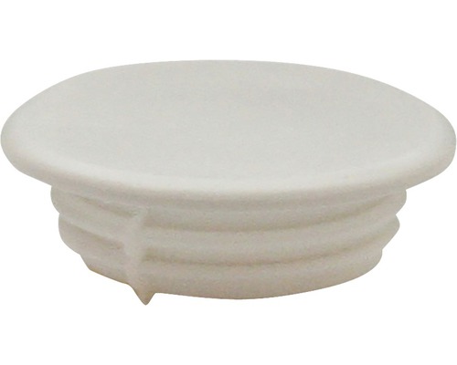 Plastlock för karmskruv, Ø14 mm vit , 20 styck