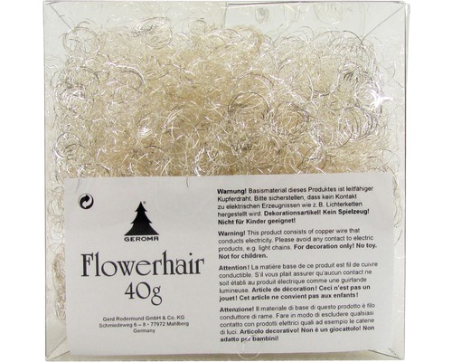 Förpackning med dekoration Flowerhair, vikt 40 gram