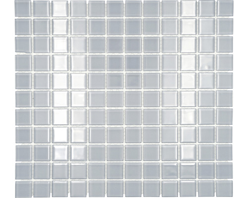 Mosaik glas CM 4021 ljusgrå 30,2x32,7 cm
