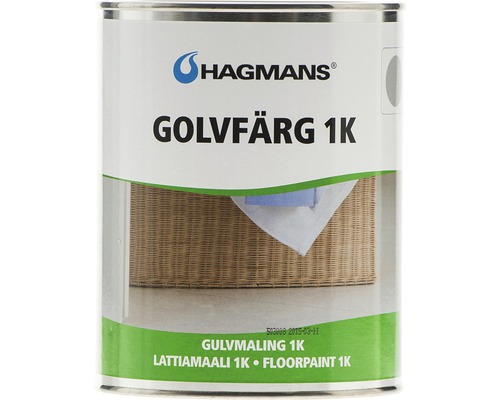 Golvfärg HAGMANS 1K 002 mellangrå 1L