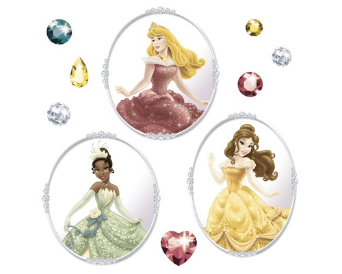 Disneyprinsessor väggdekorationer med Aurora, Tiana och Belle