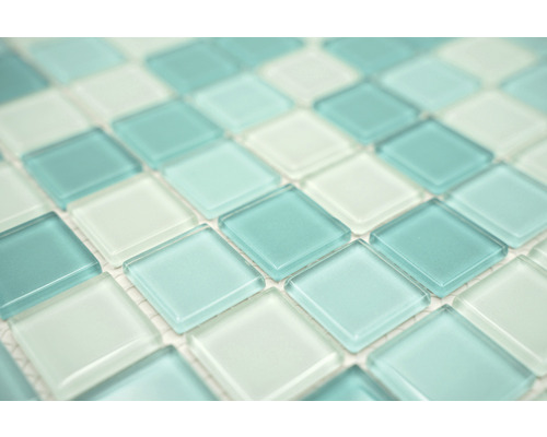 Glasmosaikplattor, kvadratiska