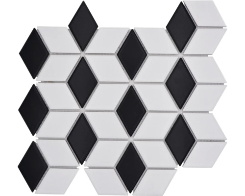 Mosaik POV 09 vit/svart 26,6x30,5 cm
