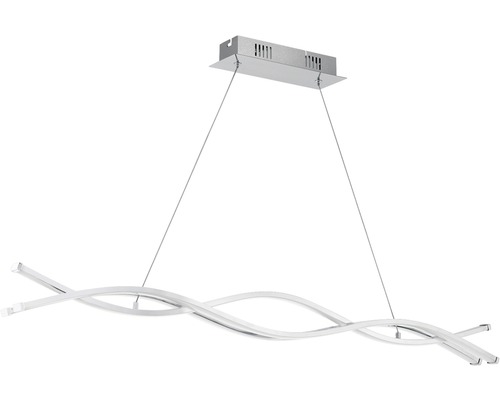 Taklampa EGLO Lasana LED stål 13W Modern LED-pendellampa med böjd design för inomhusbruk