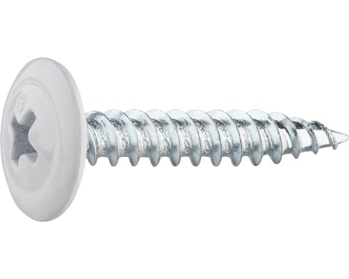 Plåt-och montageskruv GRABBER 4,2x25mm vitlackerad C1 25-pack G32VITSB Metallskruv med linshuvud