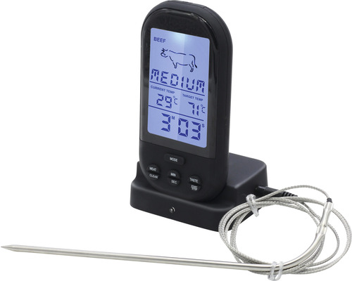 Grilltermometer TENNEKER® digital med visning av tillagningsgrad