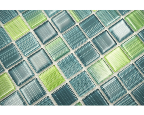 Fyrkantiga glasmosaikplattor