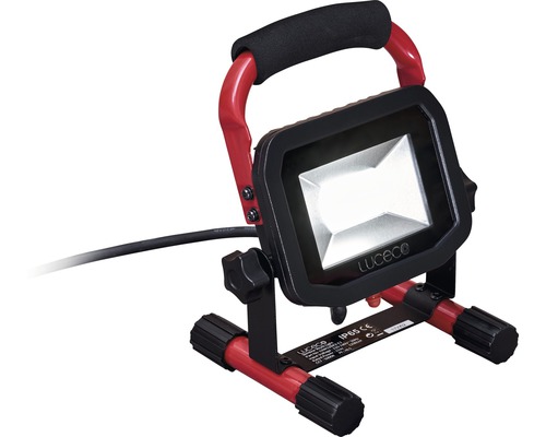Strålkastare LUCECO LED Worklight 1200lm 5000K neutralvit 200x170mm svart/röd