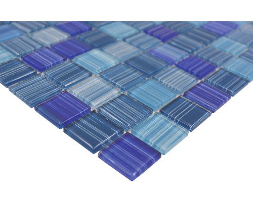 Fyrkantiga glasmosaikplattor