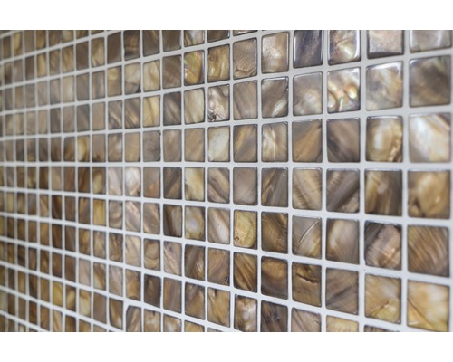 Fyrkantiga mosaikplattor av pärlemor