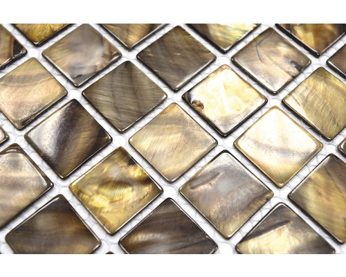 Mosaikplattor av pärlemor i rombform