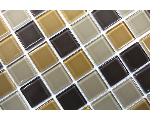 Fyrkantiga glasmosaikplattor för vägg och golv