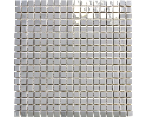 Mosaik metall XCE 15G silver 30x30 cm