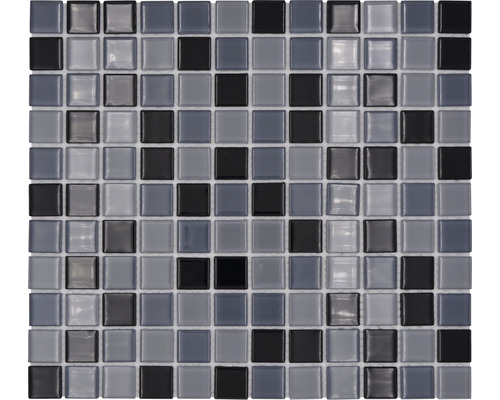 Mosaik glas CM 4999 mix svart 30,2x32,7 cm