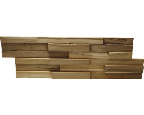 Väggtegel REBEL OF STYLES Ultrawood Teak Firenze 495x182 mm Dekorativ platta av trä
