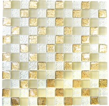 Fyrkantig mosaik av glas