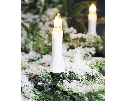 Julgransljus med klämma för montering på en julgran.