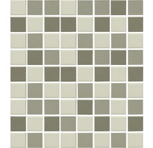 Mosaikplatta med kvadratiska element i olika nyanser