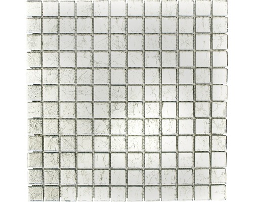 Mosaik glas XCM 8SB16 silver 30x30 cm