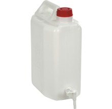 Plastdunk med tappkran och handtag