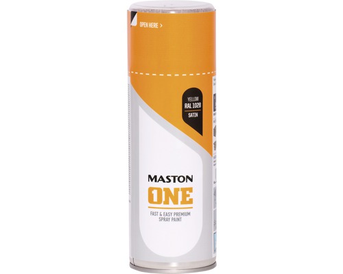 Sprayfärg MASTON One RAL 1028 Satin gul 400ml
