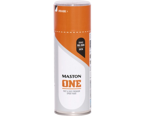 Sprayfärg MASTON One RAL 2004 Satin Orange 400ml