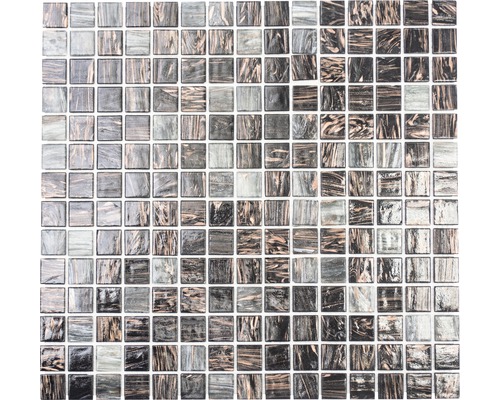 Mosaik glas GM GSL 535 30,5x32,7 cm mörkgrå Mosaik glas GM GSL 535 30,5x32,7 cm mörkgrå