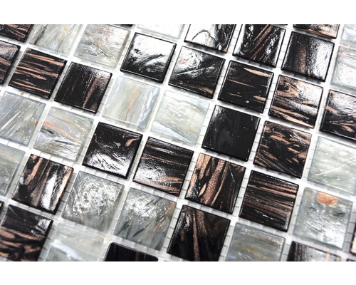 Glasmosaikplattor med kvadratiskt mönster för vägg och golv