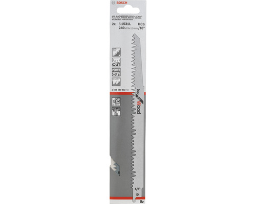 Bosch tigersågblad set, lämpligt för trä, 2 stycken