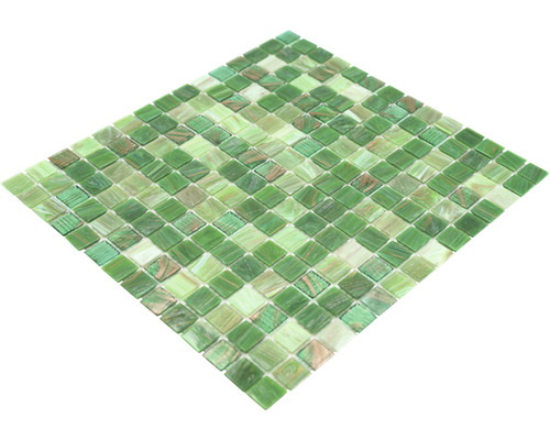 Mosaikplattor i kvadratisk grön