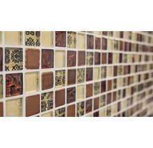 Mosaik glas XCM CB25 mix flerfärgad 30x30 cm