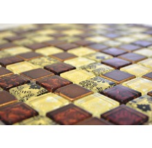 Mosaik glas XCM CB25 mix flerfärgad 30x30 cm
