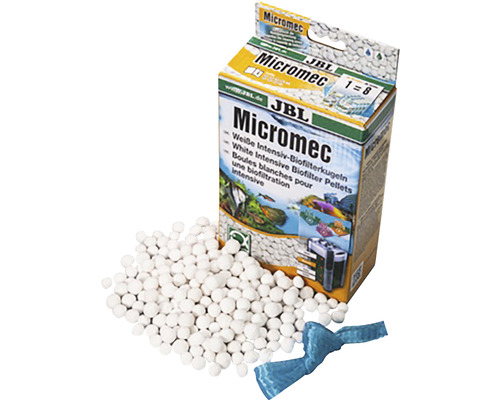 JBL Micromec biofilterkulor med förpackning och nätpåse