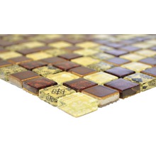 Mosaik glas XCM CB25 mix flerfärgad 30x30 cm