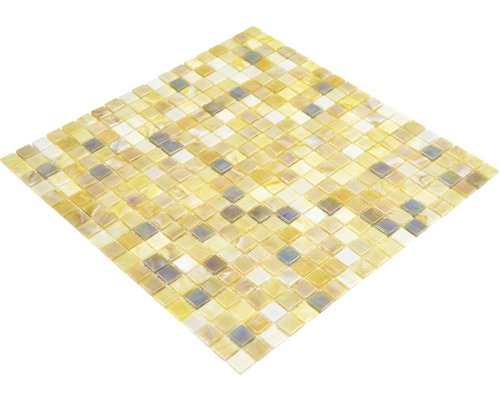 Fyrkantig mosaikplatta av glas