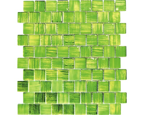 Mosaik glas XCM CF83 grön 28,6x31,8 cm